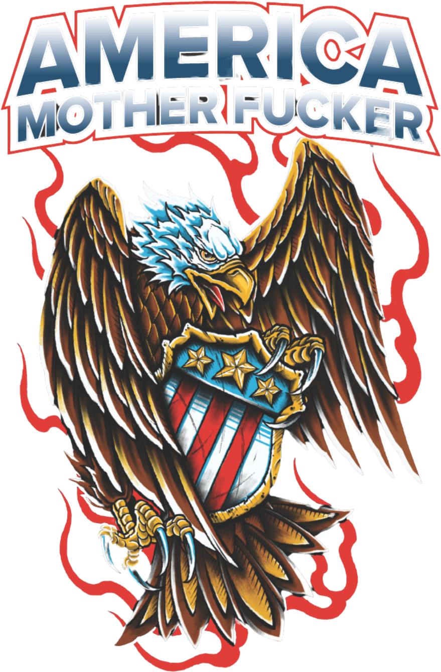 Eagle Line Apparel America Motherfucker White T-Shirt