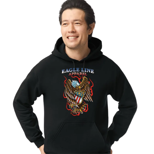 Black Eagle Line Apparel Hoodie